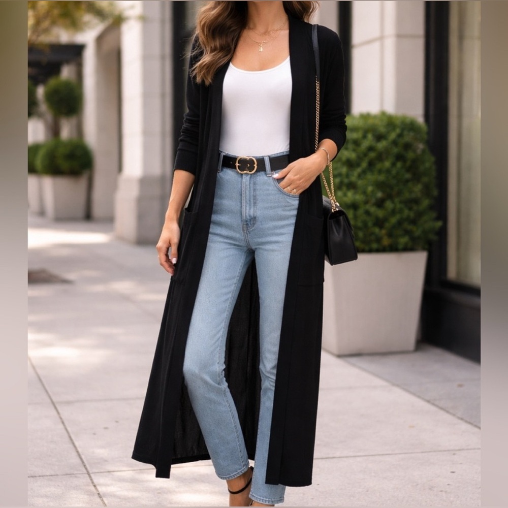 Aritzia Babaton Ty Cardigan Longline Black Size 2XS